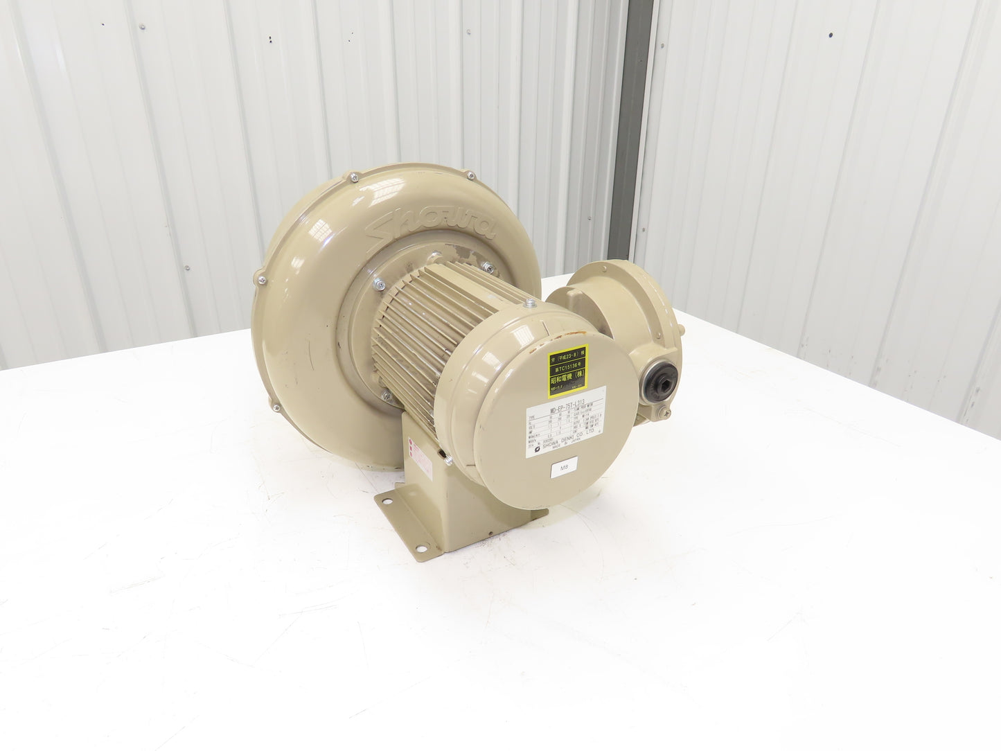 Showa Denki MD-EP-75T-L313 Blower Fan 282 CFM .2kw 208-230V 3PH 75mm Discharge