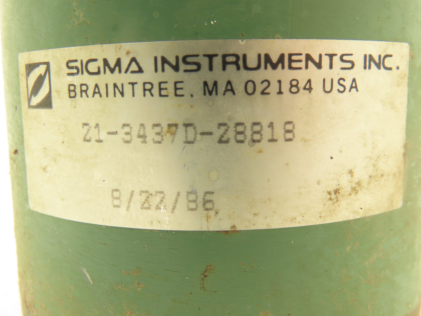 Sigma Instruments Inc 21-3437D-28818 AC Stepper Motor 1PH 3/8" Shaft 6 Wire