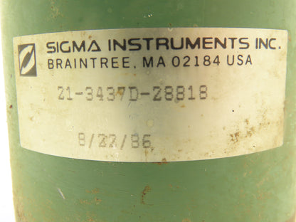 Sigma Instruments Inc 21-3437D-28818 AC Stepper Motor 1PH 3/8" Shaft 6 Wire