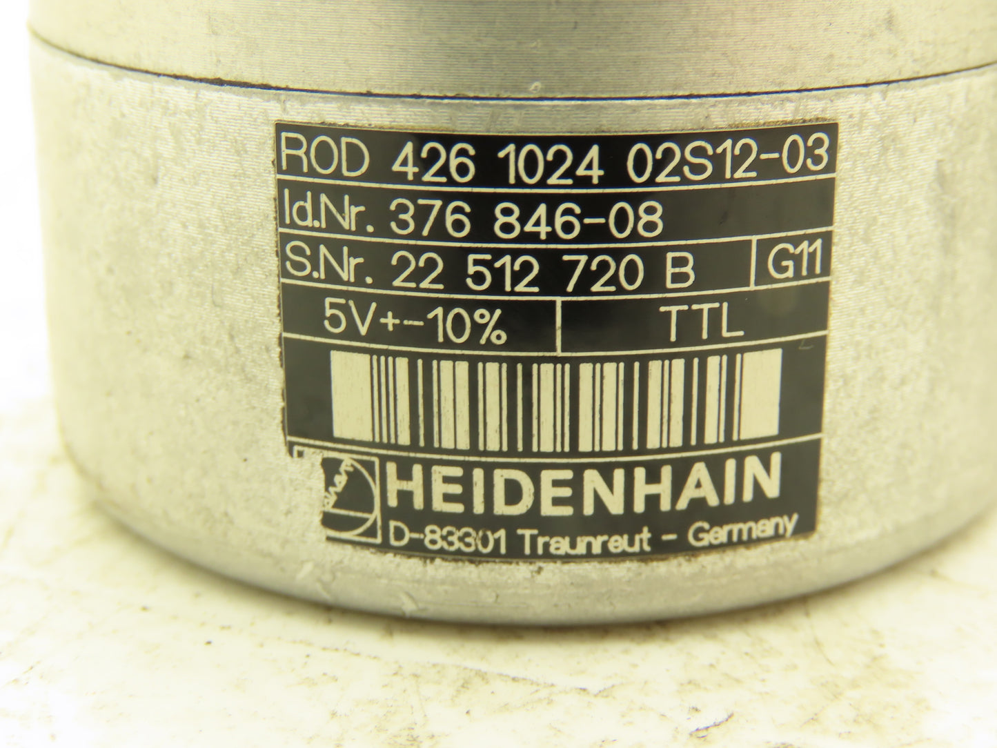 Heidenhain 376 846-08 Rotary Encoder With Cord 10mm Shaft ROD 426102402S12-03