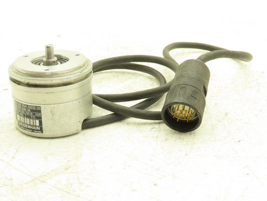 Heidenhain 376 846-08 Rotary Encoder With Cord 10mm Shaft ROD 426102402S12-03
