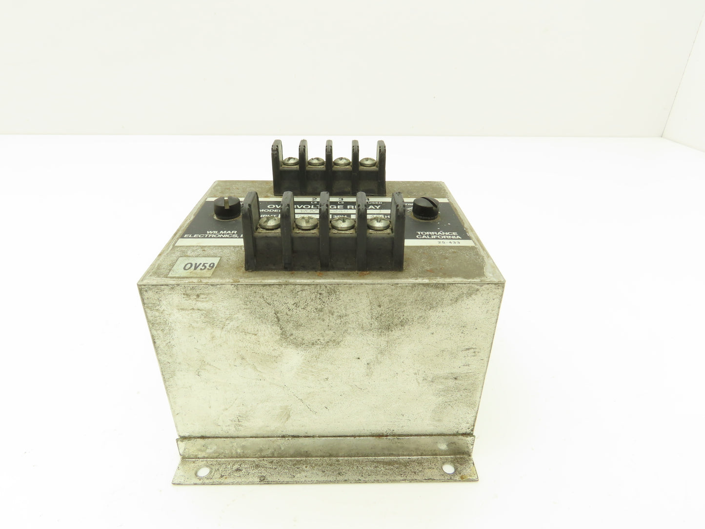 Wilmar Electronics Overvoltage Relay 240VAC 50-400Hz 240-300V Range 0.5-20 Sec