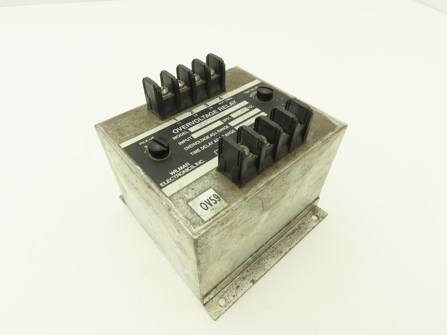 Wilmar Electronics Overvoltage Relay 240VAC 50-400Hz 240-300V Range 0.5-20 Sec