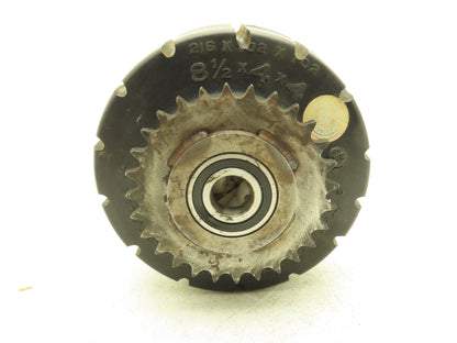 NA Solid Rubber Tire Lift 8-1/2"x 4"x4" Drive Sprocket #50-28T Bearing 1-1/8"