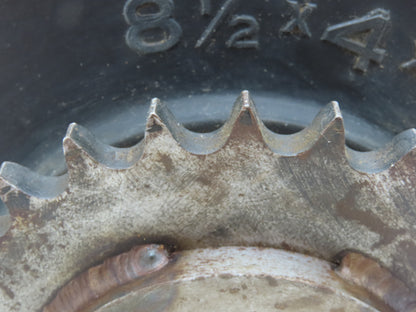 NA Solid Rubber Tire Lift 8-1/2"x 4"x4" Drive Sprocket #50-28T Bearing 1-1/8"