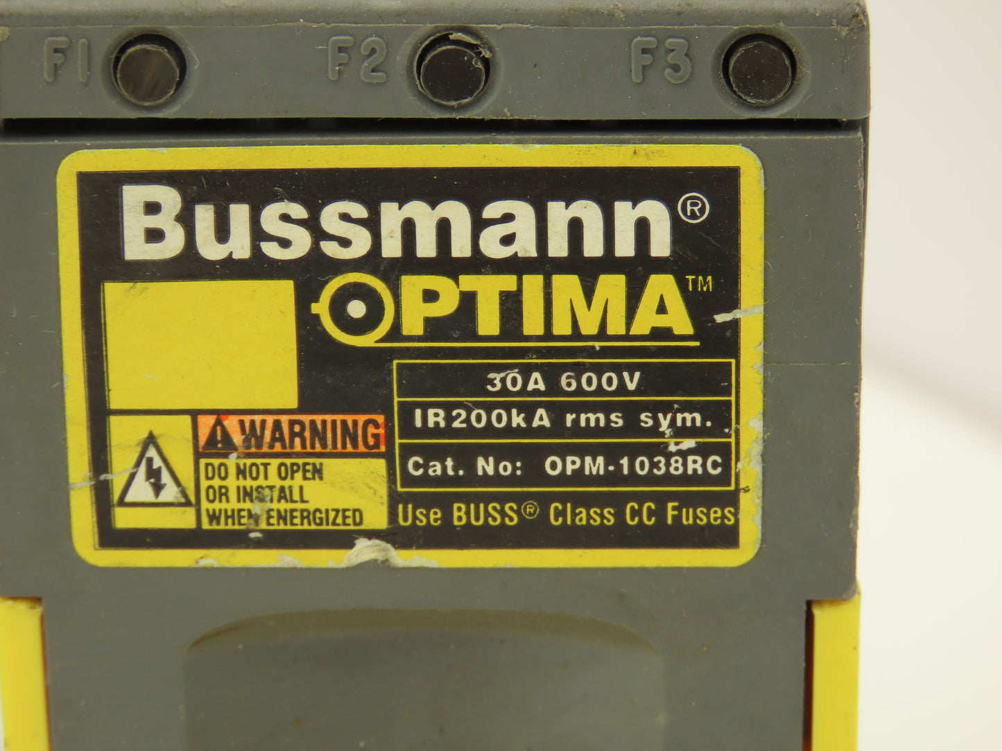 Bussman OPM-1038RC Optima Fuse Holder 30A 600V for Buss Class CC Fuse Lot of 24