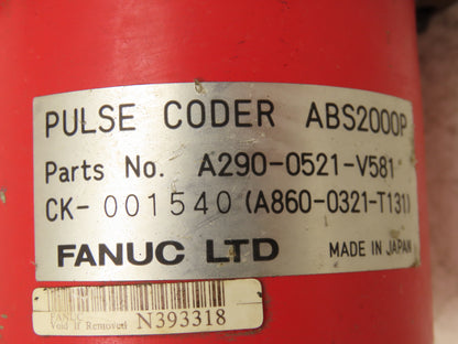 Fanuc A06B-0310-B251-R Servo Motor 90V 1Nm 3Ph 3000rpm Encoder A290-0521-V581