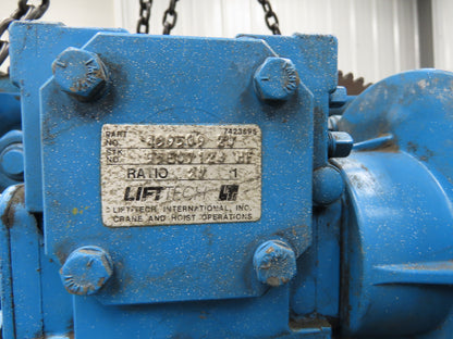 Shaw-Box 80L02025S16 Yale LiftTech Electric Cable Hoist 1 Ton 20' Lift 16FPM 3Ph