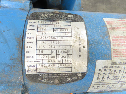 Shaw-Box 80L02025S16 Yale LiftTech Electric Cable Hoist 1 Ton 20' Lift 16FPM 3Ph