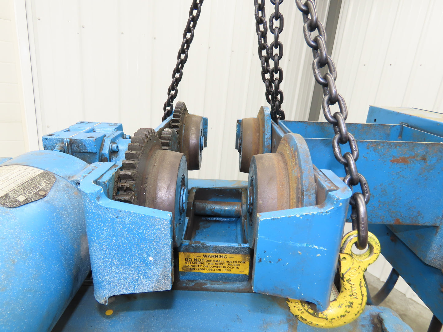 Shaw-Box 80L02025S16 Yale LiftTech Electric Cable Hoist 1 Ton 20' Lift 16FPM 3Ph