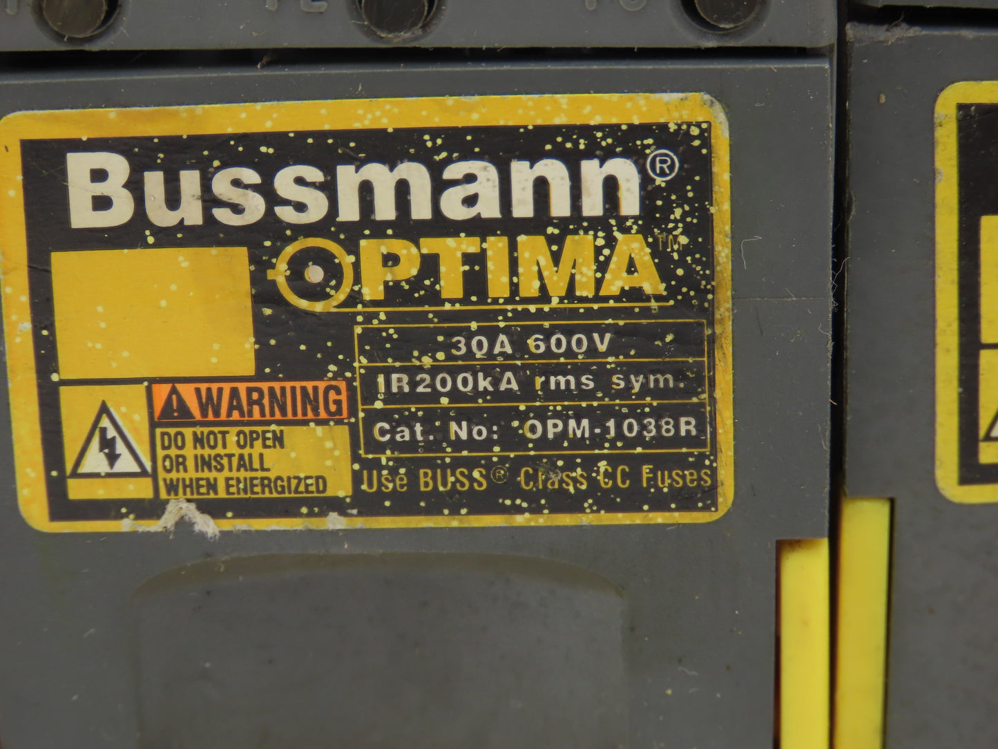 Bussman OPM-1038RC Optima Fuse Holder 30A 600V for Buss Class CC Fuse Lot of 24