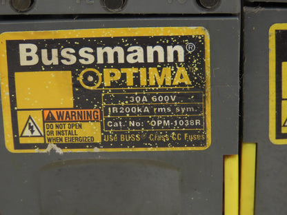 Bussman OPM-1038RC Optima Fuse Holder 30A 600V for Buss Class CC Fuse Lot of 24