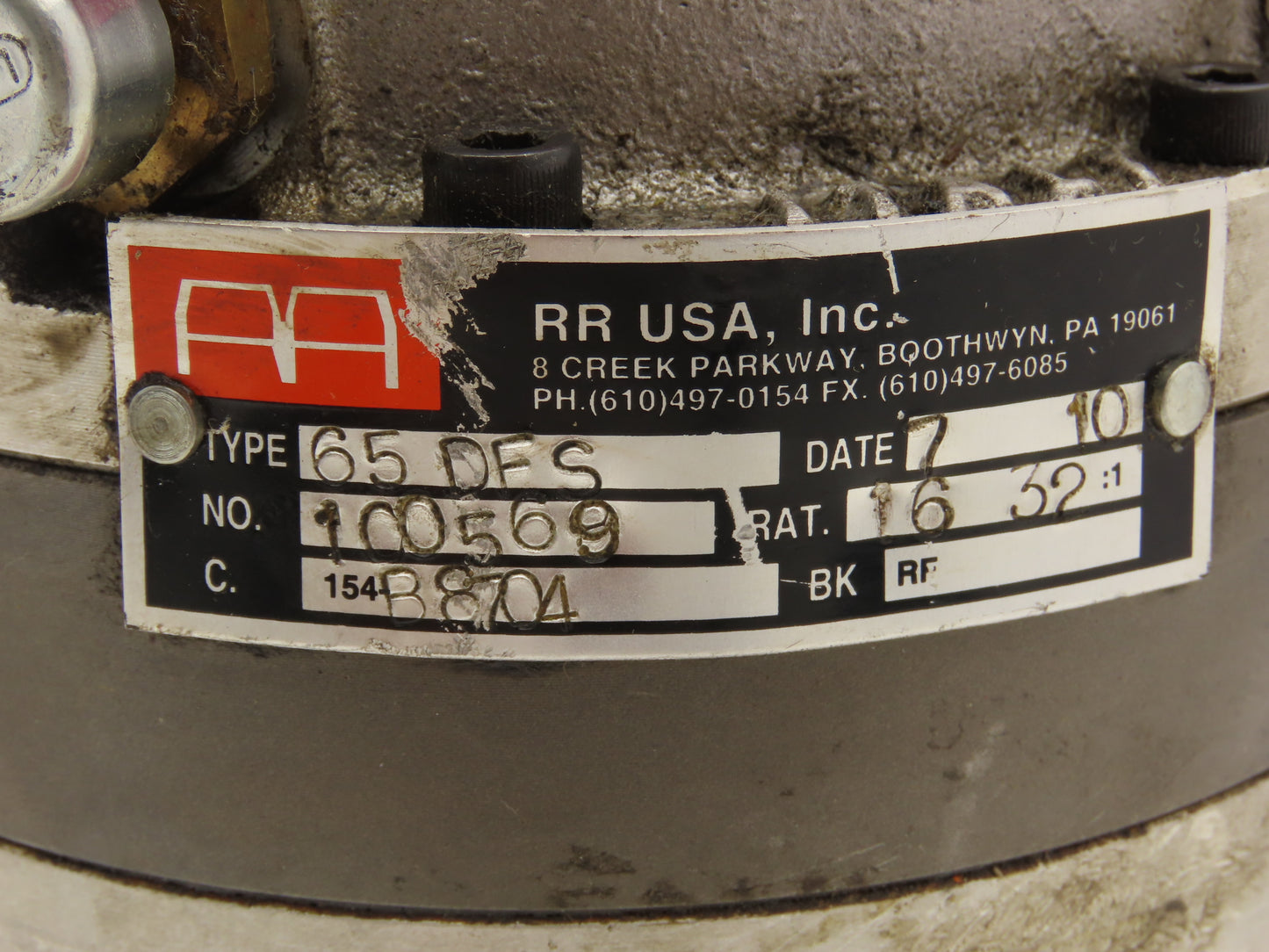 Reggiana Riduttori 65 DFS Planetary Gear Reducer 16.32:1 Gearbox Spline Shaft