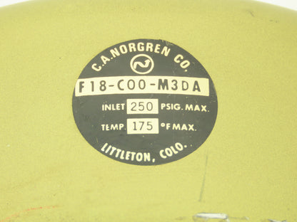 Norgren F18-C00-M3DA Compressed Air Line Filter 2"PTF 250PSI 40um w/Drain