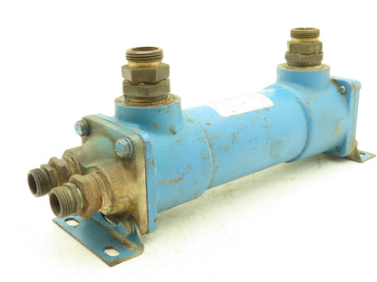 Vickers OCW-S-3-F-20  Oil Cooler Water Type Heat Exchanger 1" NPT  500 PSI