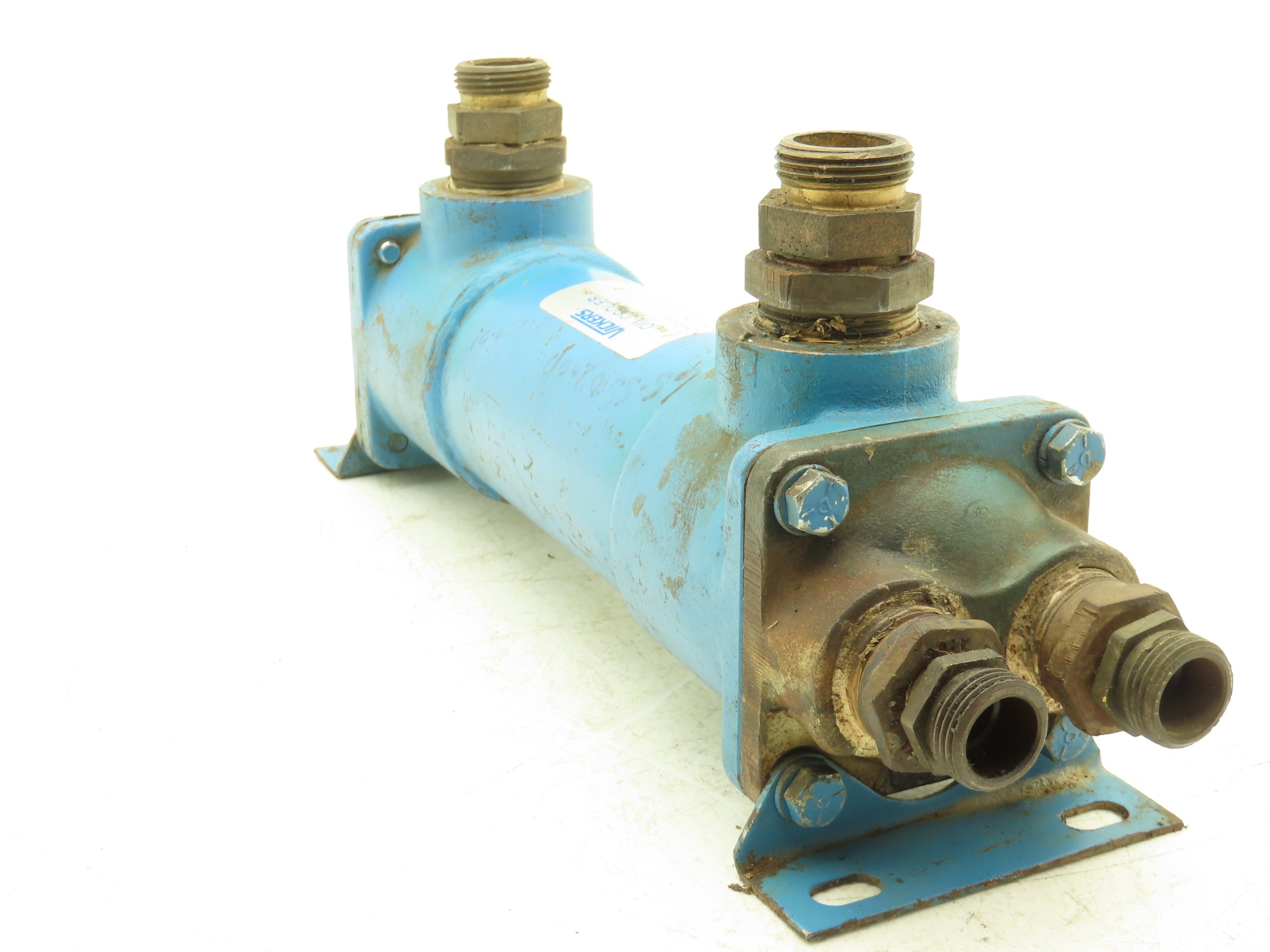 Vickers OCW-S-3-F-20 Oil Cooler Water Type Heat Exchanger 1