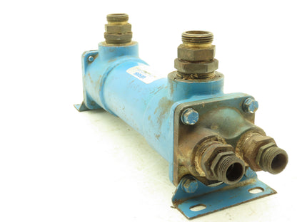 Vickers OCW-S-3-F-20  Oil Cooler Water Type Heat Exchanger 1" NPT  500 PSI