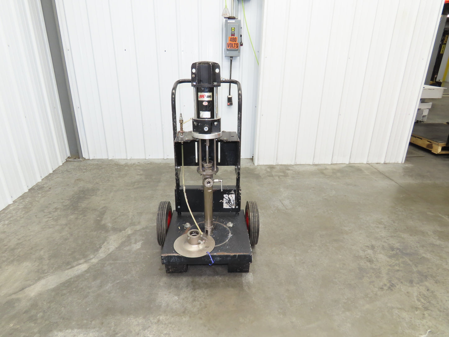 ARO 67120-P43 Pneumatic Extrusion Pump 6549 PSI 5 Gal Pail Lifter Unloader Cart
