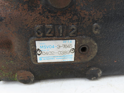 Shimadzu MSV04-3-7645 Hydraulic 3-Spool Forklift Mast Control Valve Off E60Z-33
