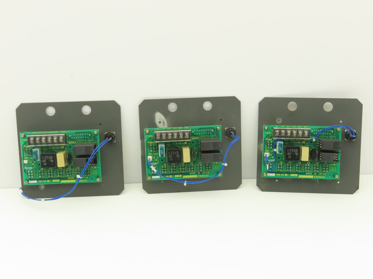 Fanuc A20B-1006-066 Circuit Board & Switches for Robotic Brake Release Lot of 3