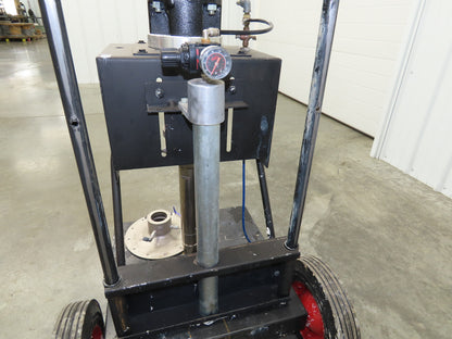 ARO 67120-P43 Pneumatic Extrusion Pump 6549 PSI 5 Gal Pail Lifter Unloader Cart
