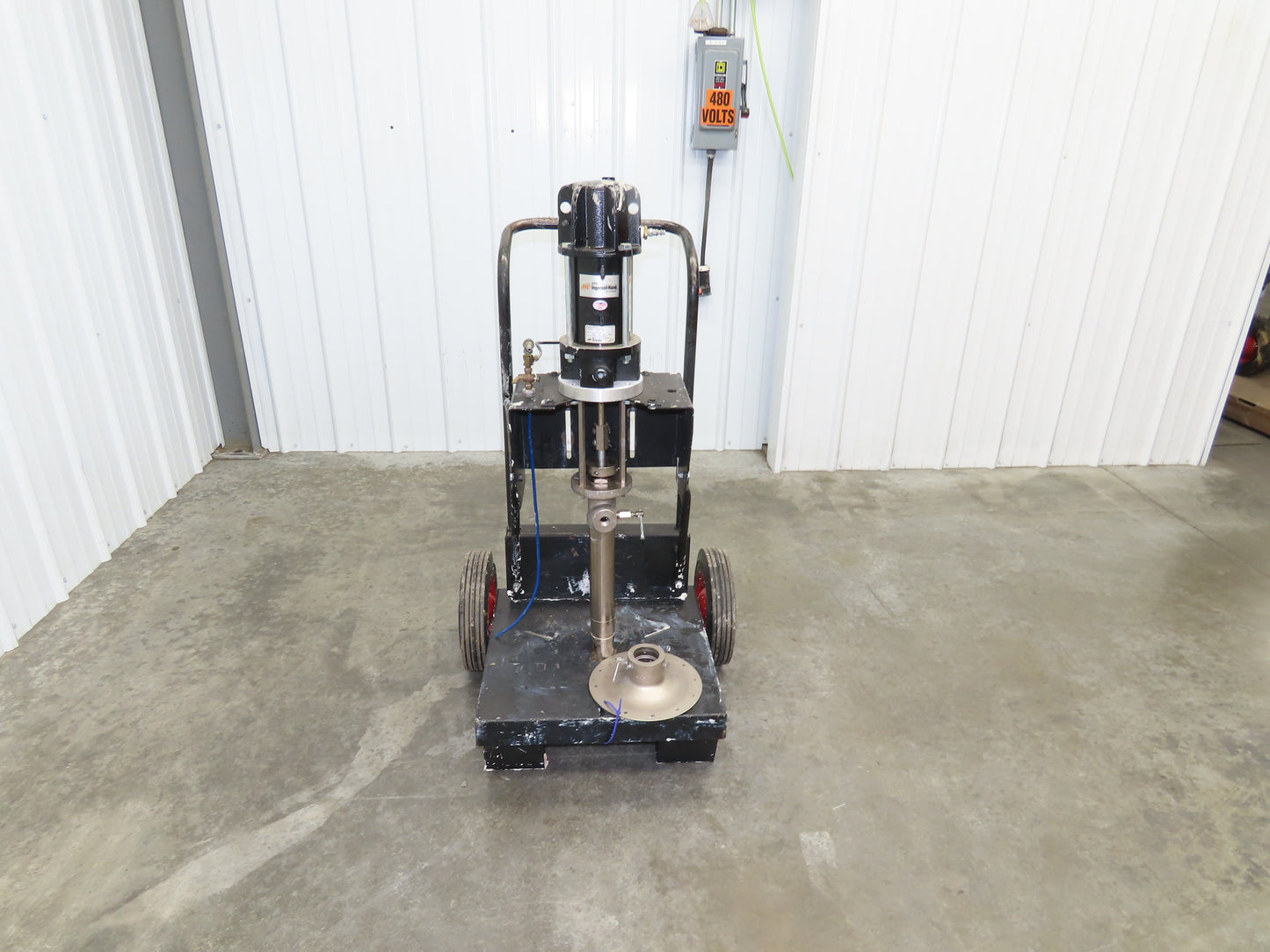 ARO 67120-P43 Pneumatic Extrusion Pump 6549 PSI 5 Gal Pail Lifter Unloader Cart