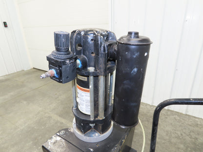 ARO 67120-P43 Pneumatic Extrusion Pump 6549 PSI 5 Gal Pail Lifter Unloader Cart