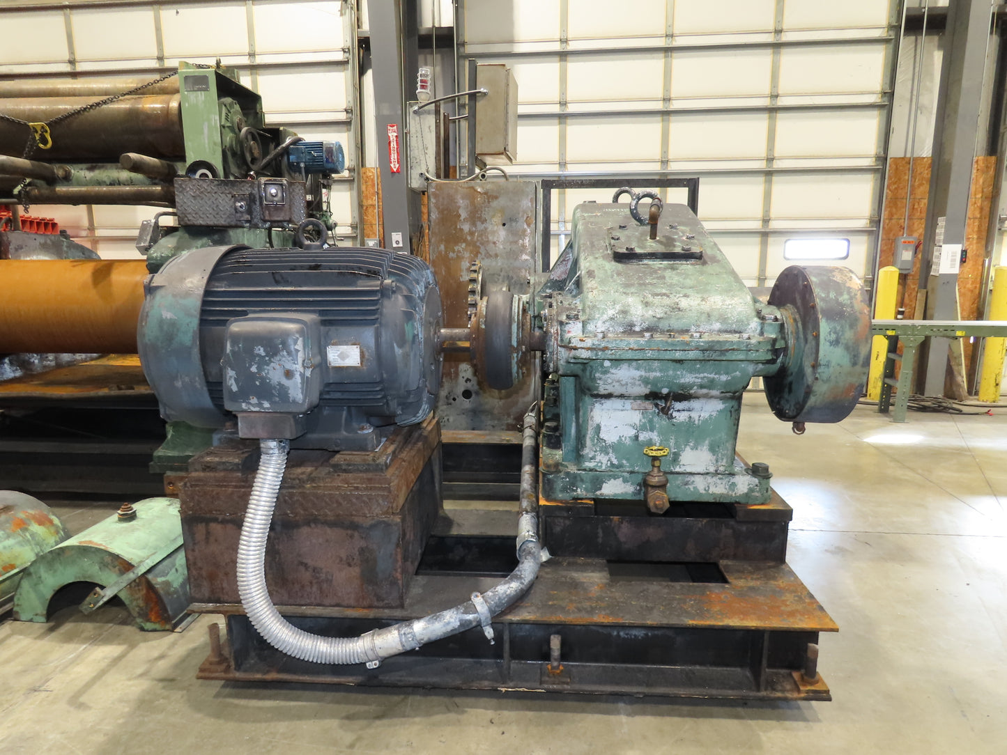 Eemco Rubber Mixing Roll Mill 22"x 60" Rollers 200Hp 3PH Control Panel