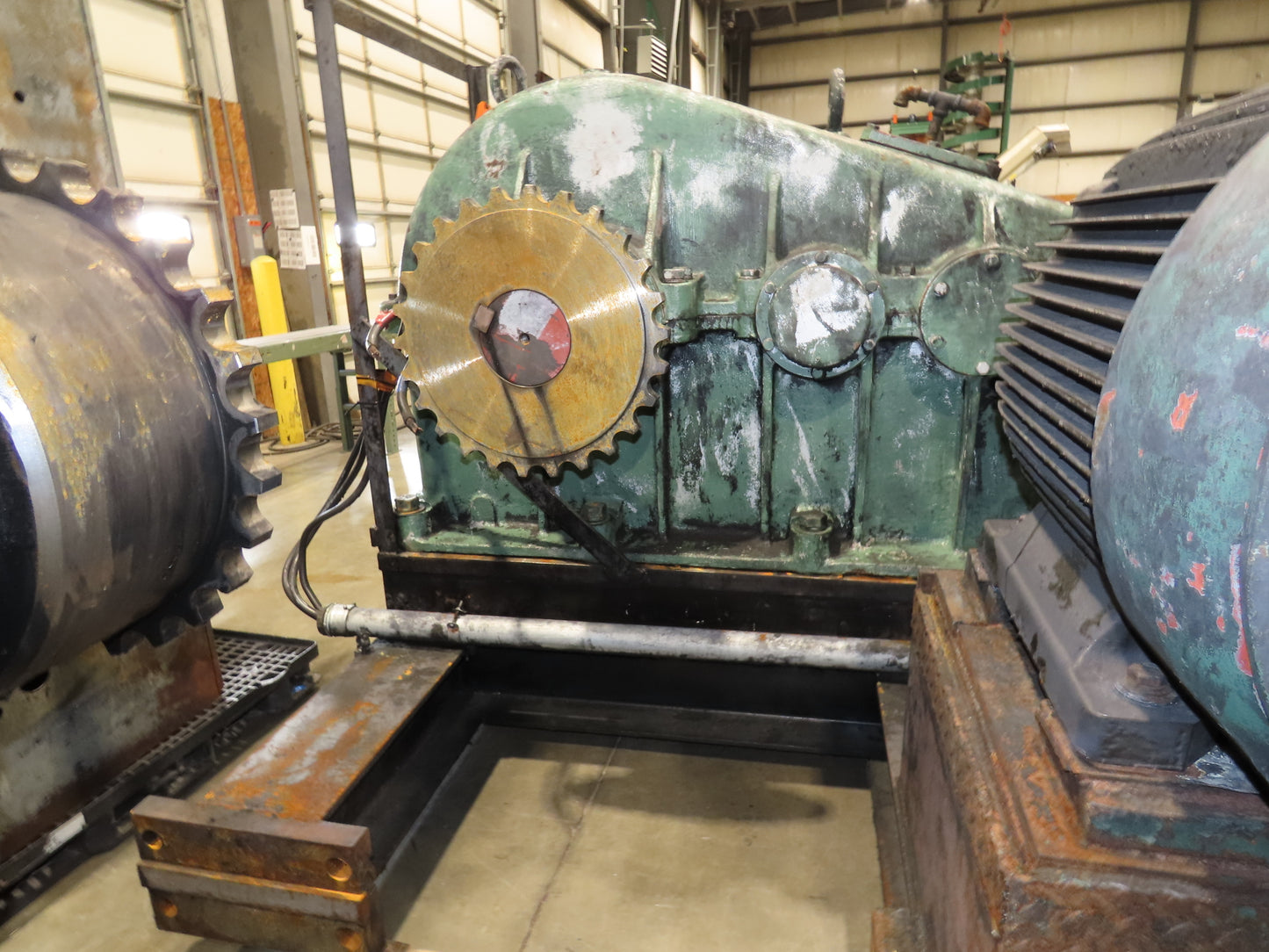 Eemco Rubber Mixing Roll Mill 22"x 60" Rollers 200Hp 3PH Control Panel