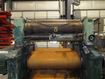 Eemco Rubber Mixing Roll Mill 22"x 60" Rollers 200Hp 3PH Control Panel