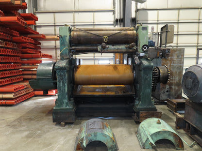 Eemco Rubber Mixing Roll Mill 22"x 60" Rollers 200Hp 3PH Control Panel