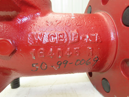 Clyde Bergemann 164045  Soot Blower Steam Poppet Valve 2-1/2" Flanged