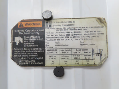 Hyster Hydraulic Manifold Block From E60Z-33 Forklift 8530551