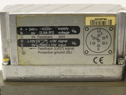 Rexroth 4WRPE 10 KB00L-20/G24K0/A1M-845 Proportional Directional Servo Valve