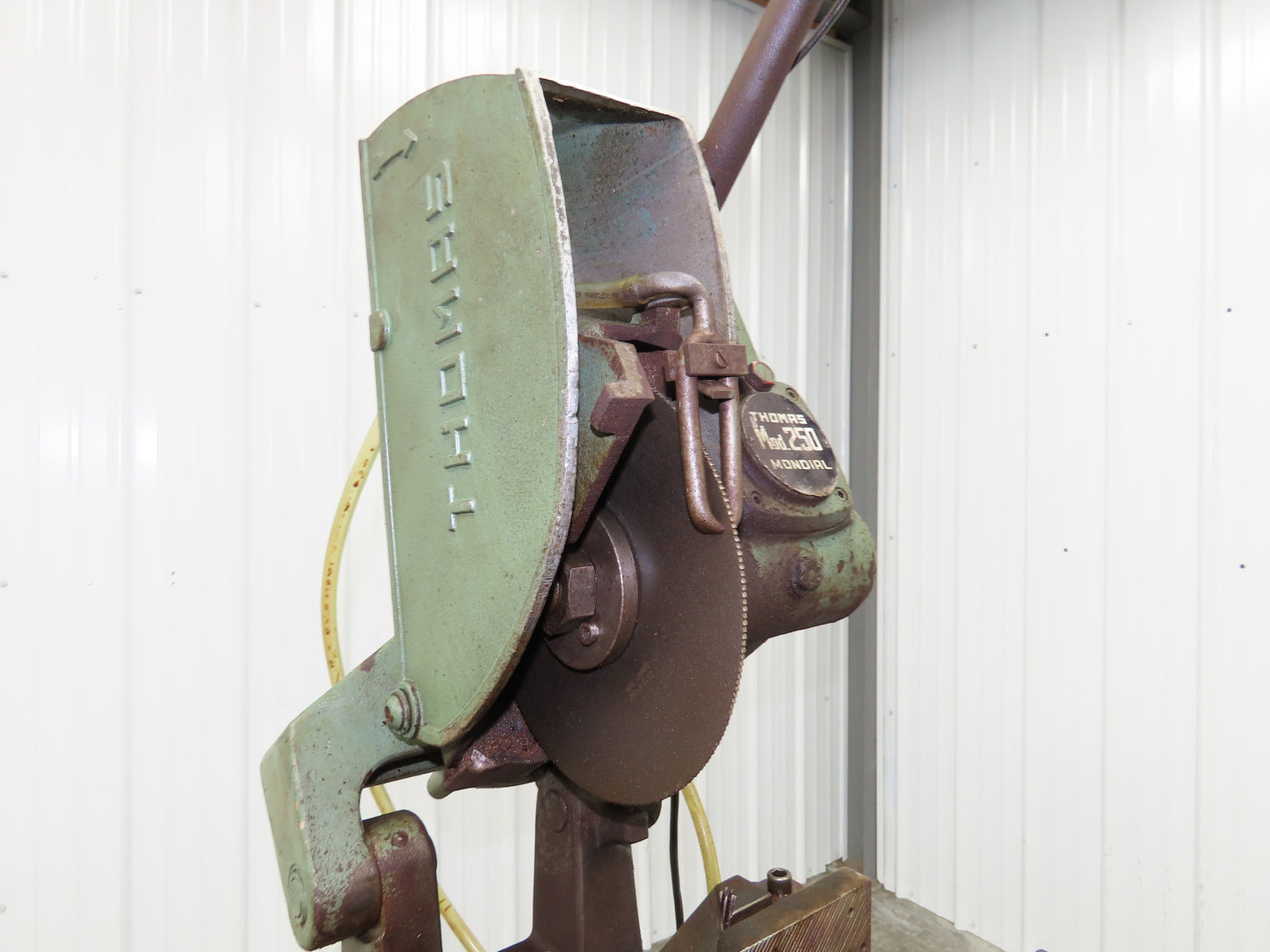 Thomas 250 Manual Cold Cut Metal Saw 10" Circular Cutoff Miter 45° 480V 3Ph