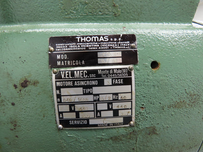 Thomas 250 Manual Cold Cut Metal Saw 10" Circular Cutoff Miter 45° 480V 3Ph