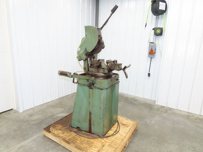 Thomas 250 Manual Cold Cut Metal Saw 10" Circular Cutoff Miter 45° 480V 3Ph