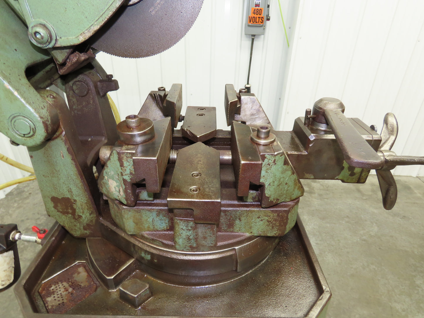 Thomas 250 Manual Cold Cut Metal Saw 10" Circular Cutoff Miter 45° 480V 3Ph