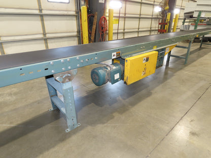 Hytrol 18"x 40' 10" Slider Bed Conveyor 15.5" Belt 2Hp 3PH Center Drive 50FPM