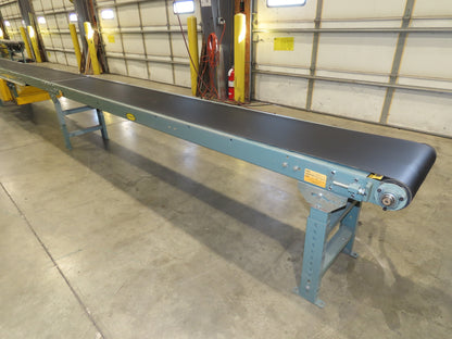 Hytrol 18"x 40' 10" Slider Bed Conveyor 15.5" Belt 2Hp 3PH Center Drive 50FPM