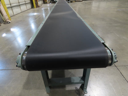 Hytrol 18"x 40' 10" Slider Bed Conveyor 15.5" Belt 2Hp 3PH Center Drive 50FPM