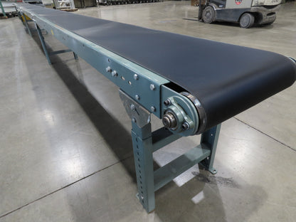 Hytrol 18"x 40' 10" Slider Bed Conveyor 15.5" Belt 2Hp 3PH Center Drive 50FPM