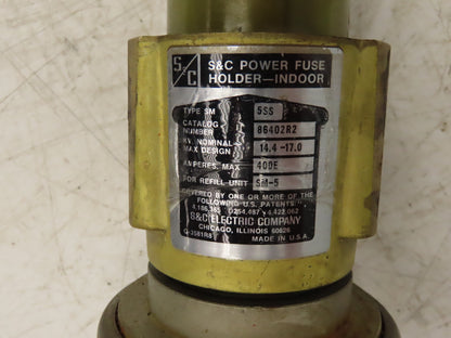 S&C 86402R2 Snuffler Indoor Power Fuse Holder Type 5SS 14.4-17kV 400E Ampres Max