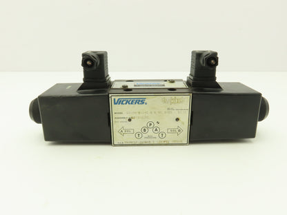 Vickers DG4S4 0131C U H 60 S495 Directional Control Dual Solenoid Valve 24VDC