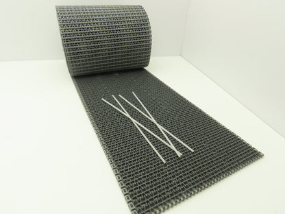 Midwest Rubber 1100 MatTop Flush Grid Friction Top Conveyor Belt 13"W x 16' 3"L