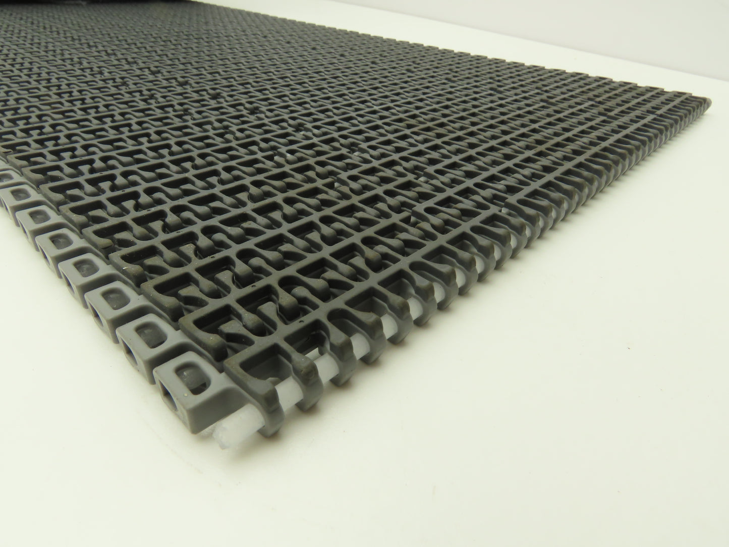 Midwest Rubber 1100 MatTop Flush Grid Friction Top Conveyor Belt 13"W x 16' 3"L