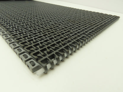 Midwest Rubber 1100 MatTop Flush Grid Friction Top Conveyor Belt 13"W x 16' 3"L