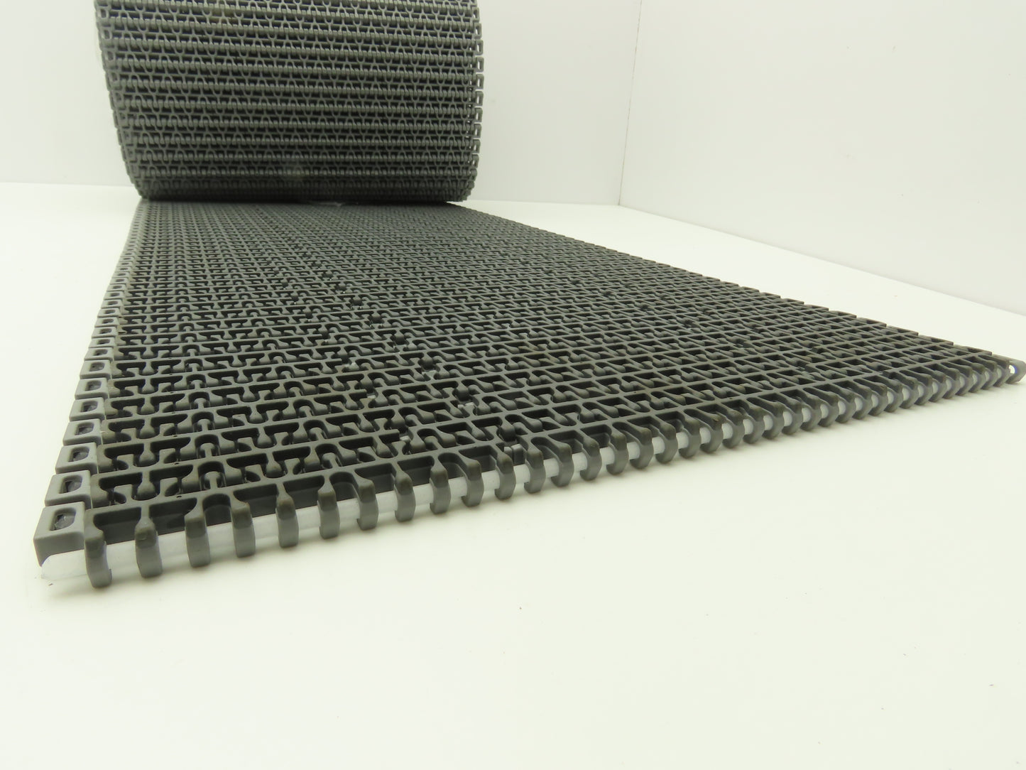 Midwest Rubber 1100 MatTop Flush Grid Friction Top Conveyor Belt 13"W x 16' 3"L