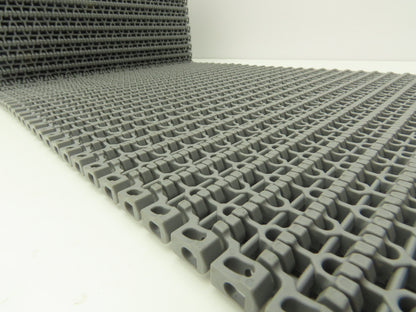 Midwest Rubber 1100 MatTop Flush Grid Friction Top Conveyor Belt 13"W x 16' 3"L