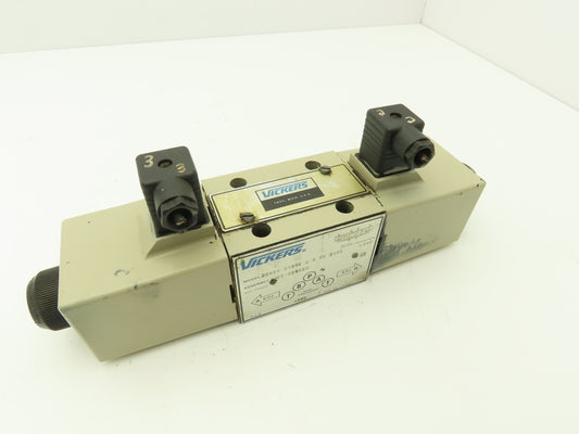 Vickers DG4S4 0131C U H 60 S495 Directional Control Dual Solenoid Valve 24VDC